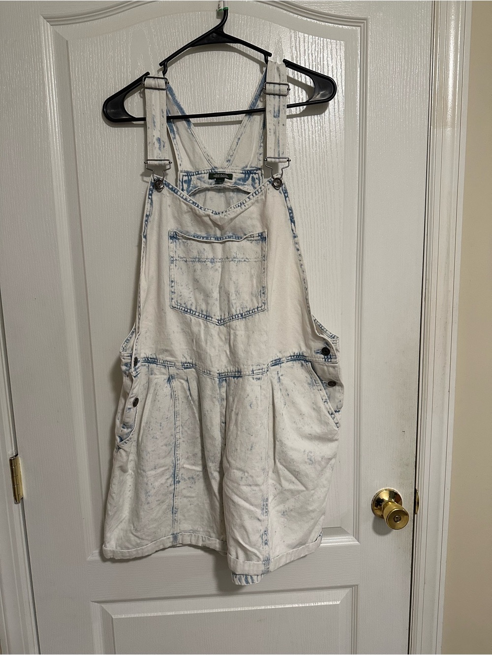 Wild Fable XXL Denim Overall Shorts Acid Wash Cotton Preloved Cute